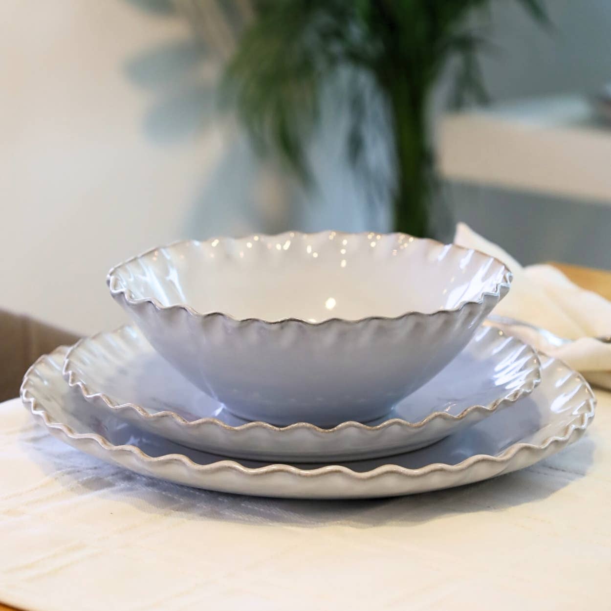 Nosse Ceramics - Wholesale Dinnerware Set - 12 Pcs Dinner Set - Twist Stone2