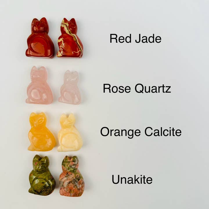 Rock Paradise - Wholesale Spiritual Stone/Crystal - Crystal Gemstone Carved Sitting Cat