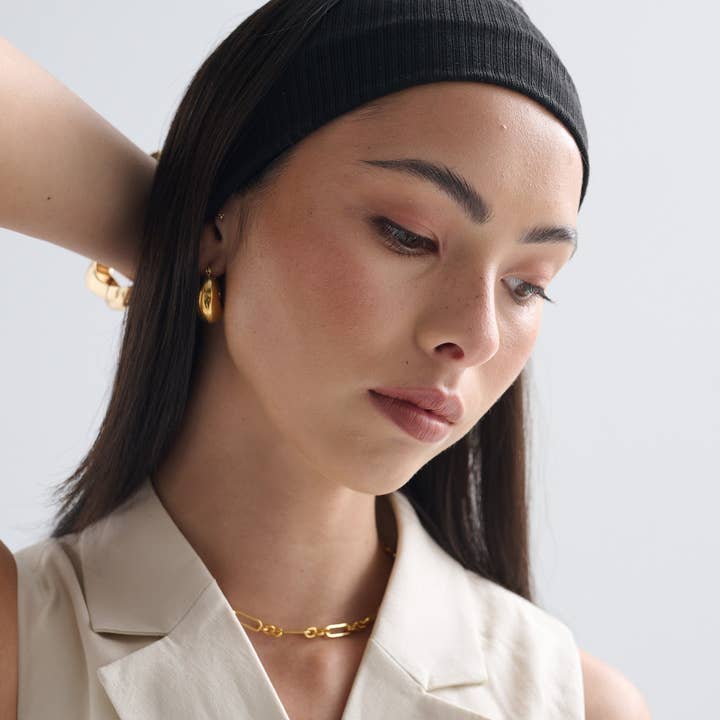 Angels Whisper Accessories - Wholesale Fashion Headband - Women's - Solid Basic Ribbed Headband - Black3