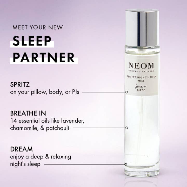 Neom Wellbeing - Wholesale Room & Linen Spray - Perfect Night Sleep Pillow Mist 30ml3