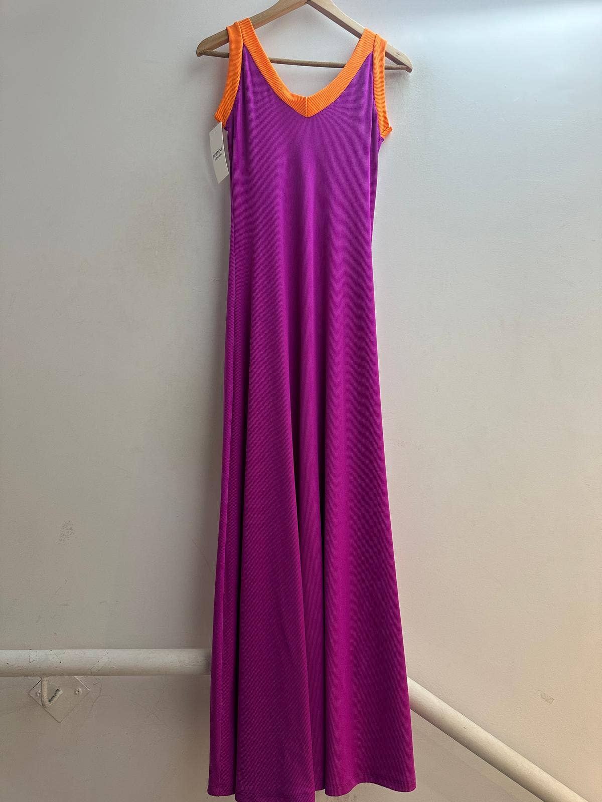 LORIANE - Vendita all'ingrosso Vestito - Donna - 9655 Abito lungo bicolore con spalline13