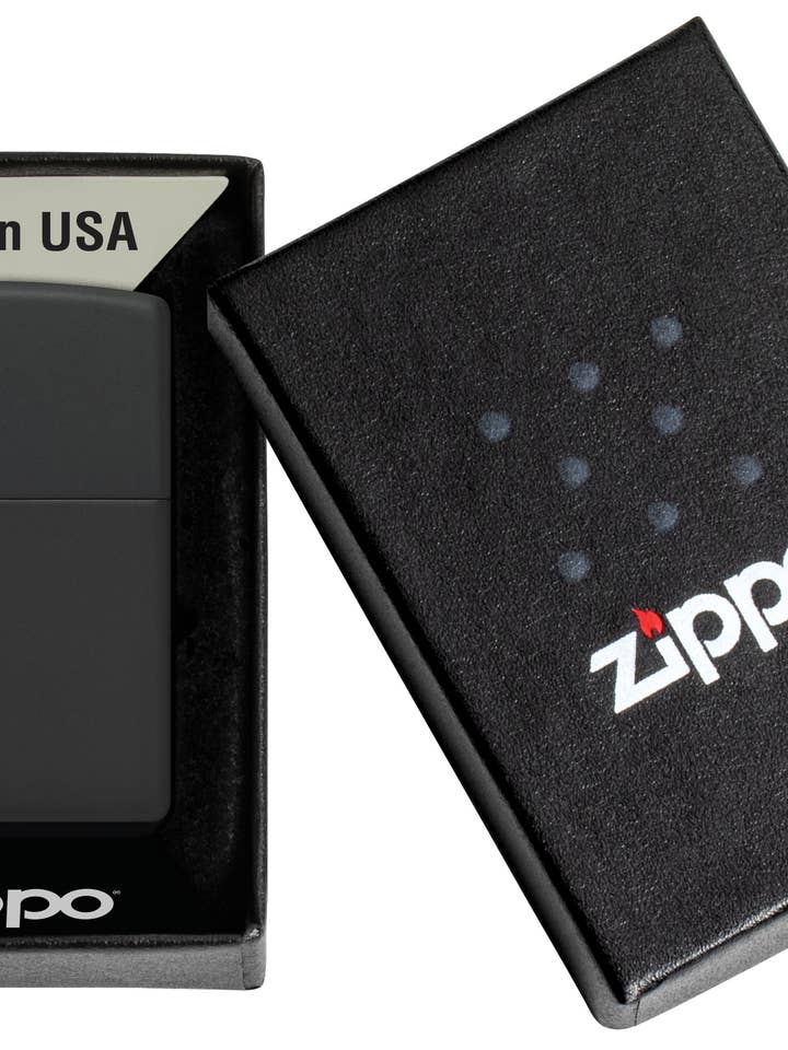 Zippo - 218 BLACK MATTE Genuine Lighter for wholesale by Zippo UK