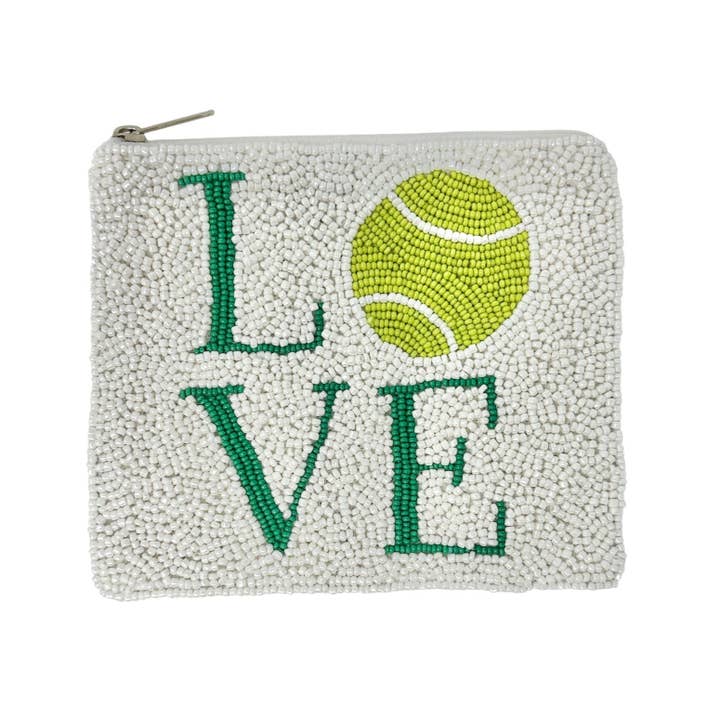 Twine and Love - Wholesale Coin Purse - Women's - Love Tennis Beaded Coin Purse3