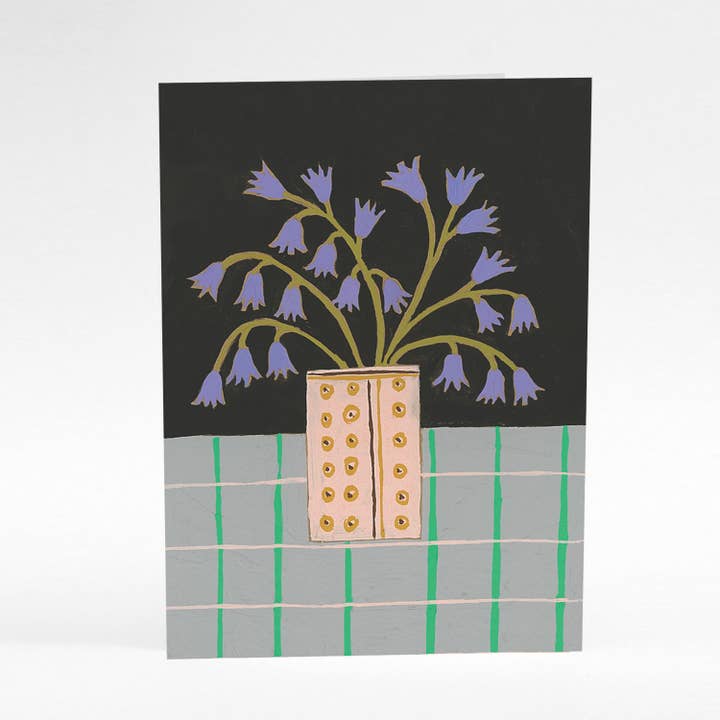 Bluebells card for wholesale by Becky Baur
