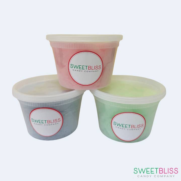 Sweet Bliss Candy Company - Wholesale Cotton Candy - COTTON CANDY SIGNATURE FLAVOR TUBS