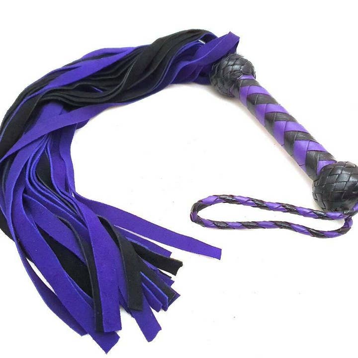 Fitch&Co - Wholesale Sex Toy - Flogger - Leather Handmade 36 Tail Flogger with Suede Tails