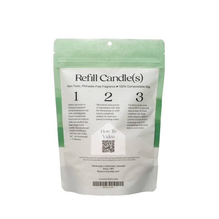Bluecorn Candles - Wholesale Jar/Filled Candle - Zero-Waste Candle Refill Pouches – Aromática Scented Candles10