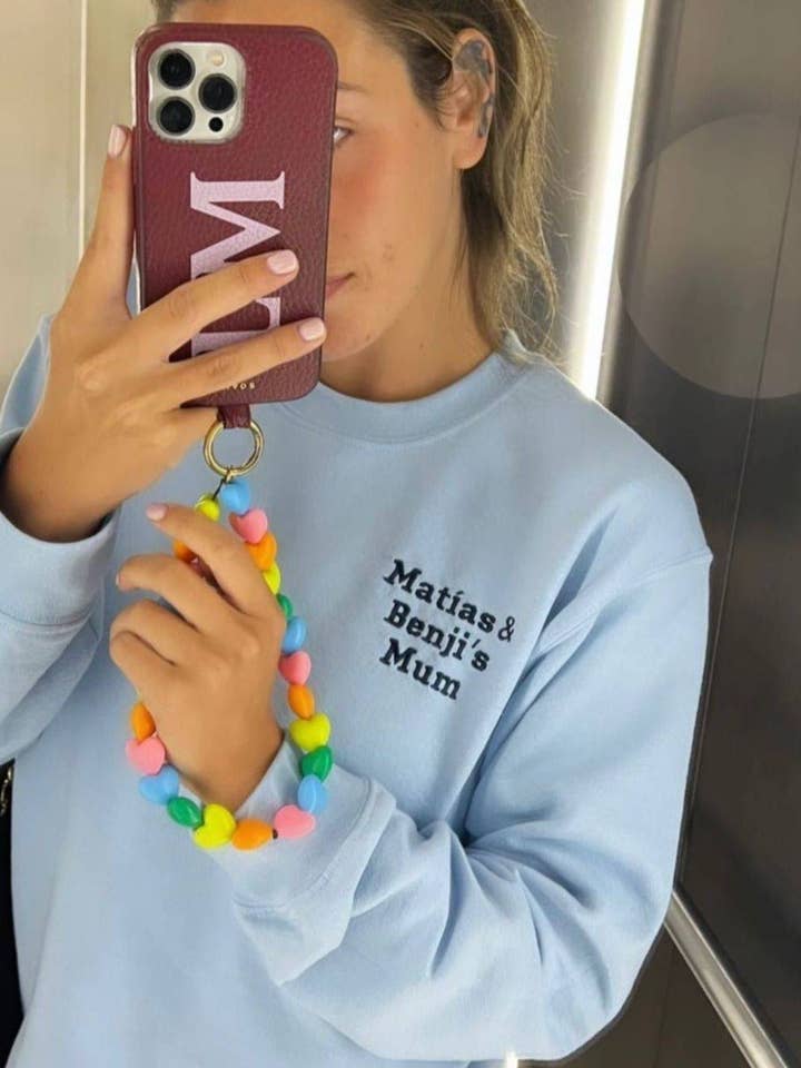 SWEATSHIRT LIGHT BLUE | PERSONNALISÉE pour la vente par Anitials