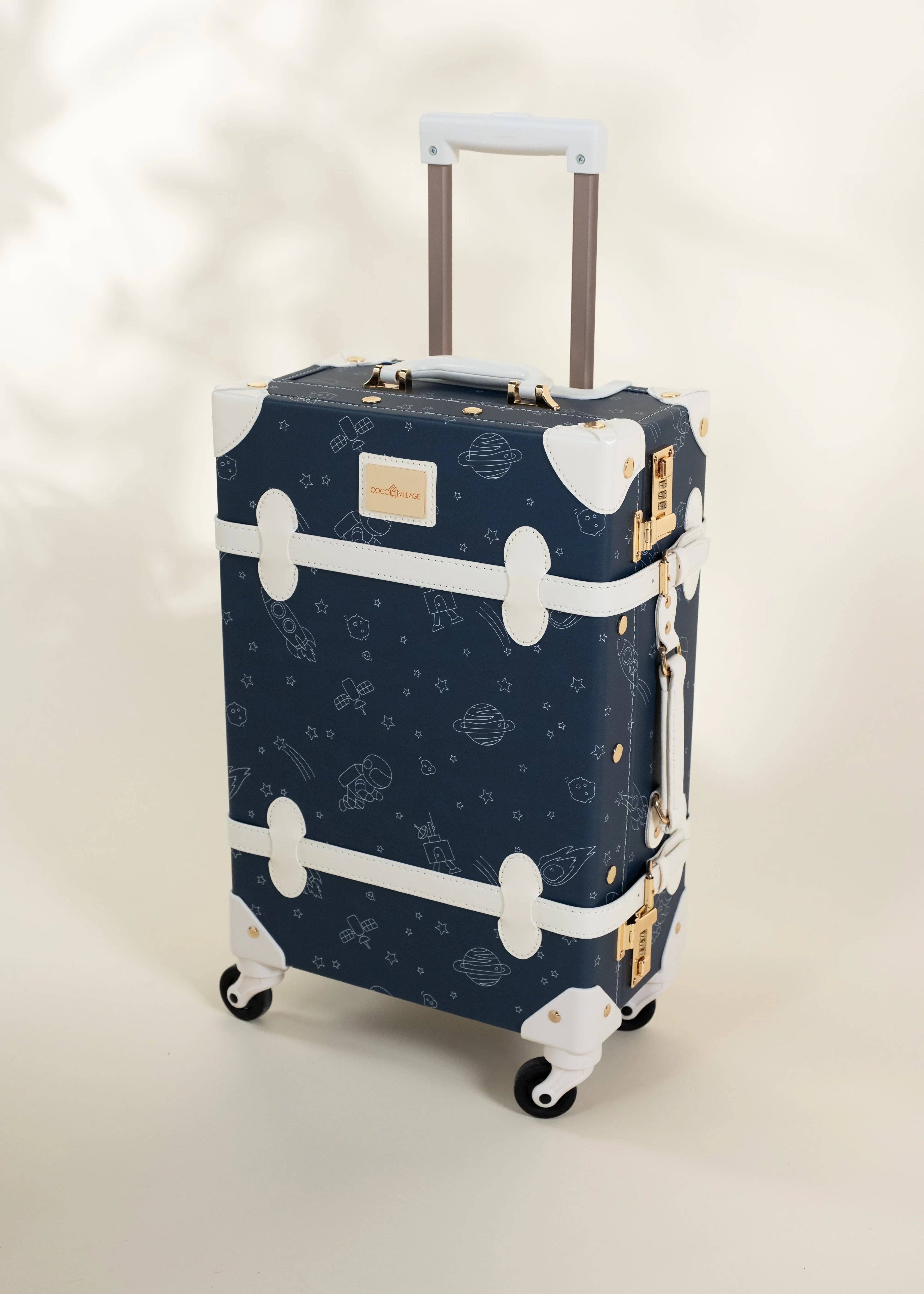 Coco Village - Wholesale Luggage - Kids - Vegan Leather Carry-On Suitcase - Space