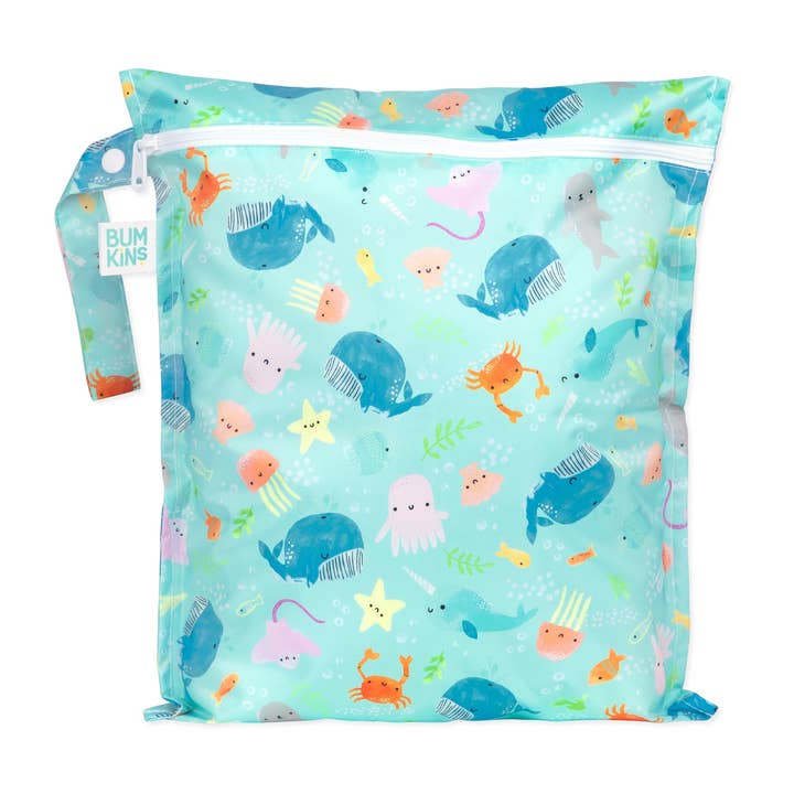 Bumkins - Wholesale Wet Bag - Kids & Baby - Wet Bag: Ocean Life
