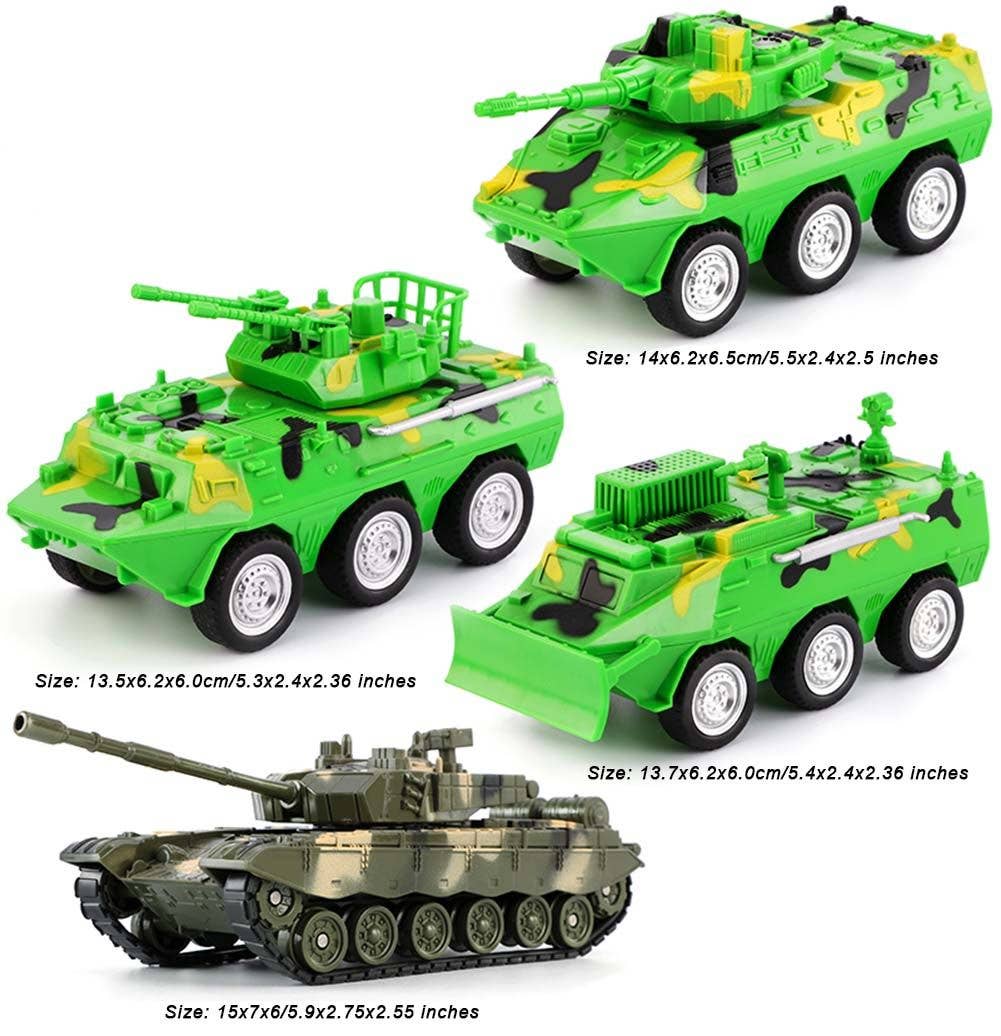 Naomi's Happy Place Shop - Wholesale Toy Car/Truck - Kids - Army Vehicle Models Car Toys Combat Vehicles Toys Tank for Plastic, 4 Pack1