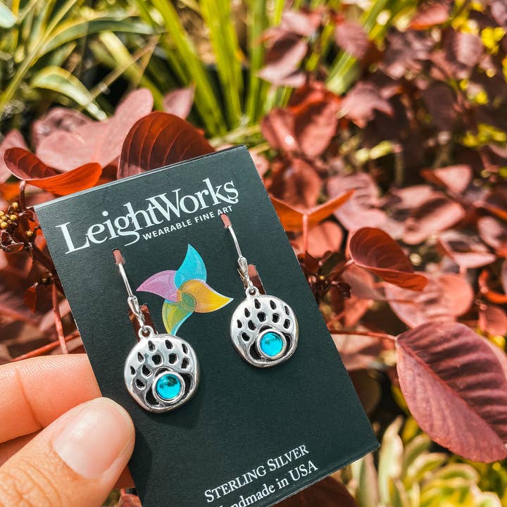 LeightWorks - Vendita all'ingrosso Orecchini pendenti - Orecchini pendenti a forma di zampa d'orso, in argento6