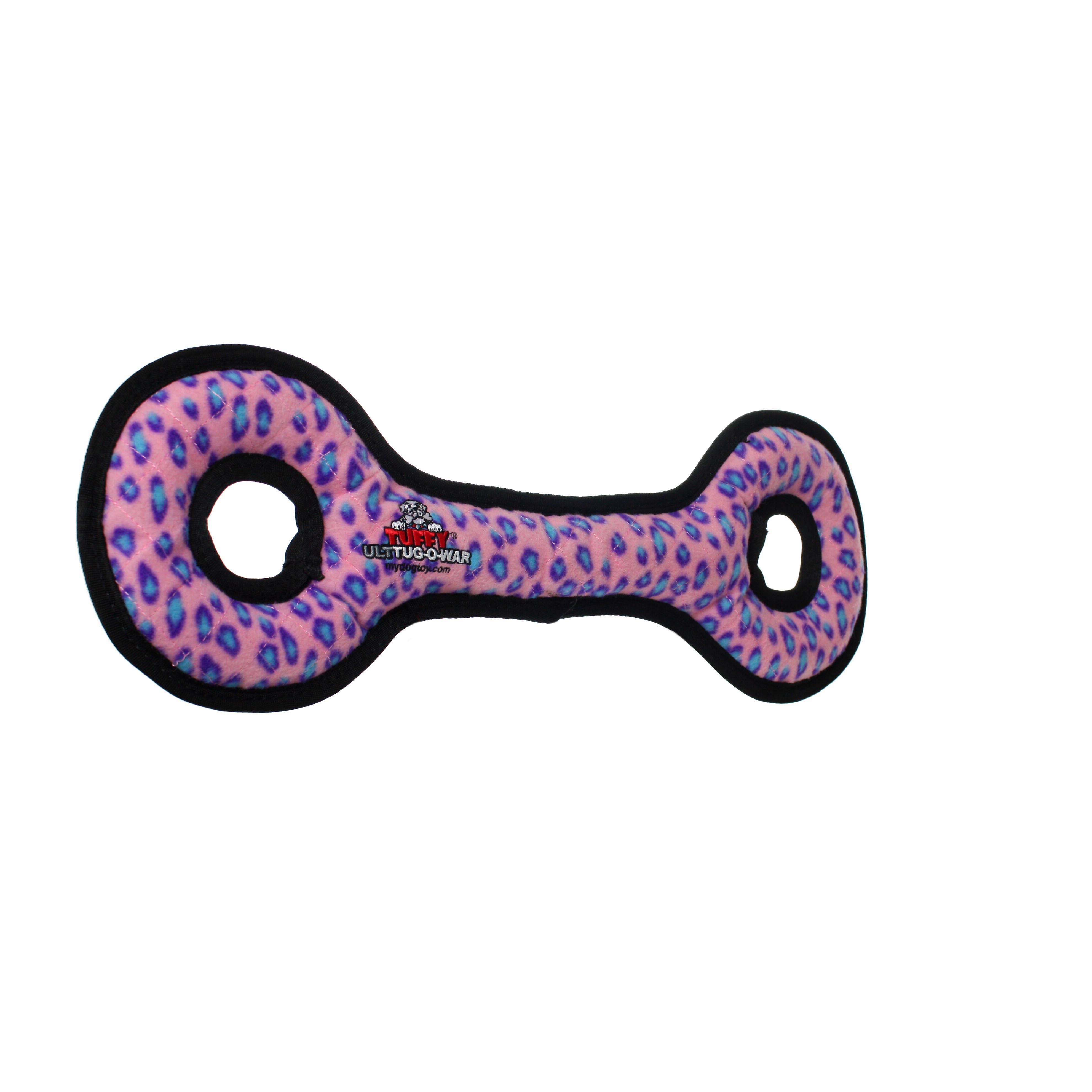 Tuffy Dog Toys - VIP Products – wholesale Pet squeaky toy – Dog – Tuffy Ultimate Tug-O-War - Pink Leopard, Squeaky Dog Toy3