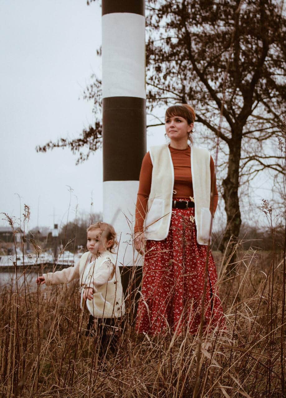 Schaapmaatje - Wholesale Outerwear Vest - Kids - Beige woolen bodywarmer baby/child11