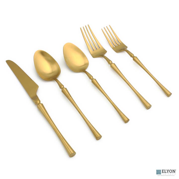 20-Piece Noelle Flatware Set, Stainless Steel, Service for 4 for wholesale by Elyon Tableware®