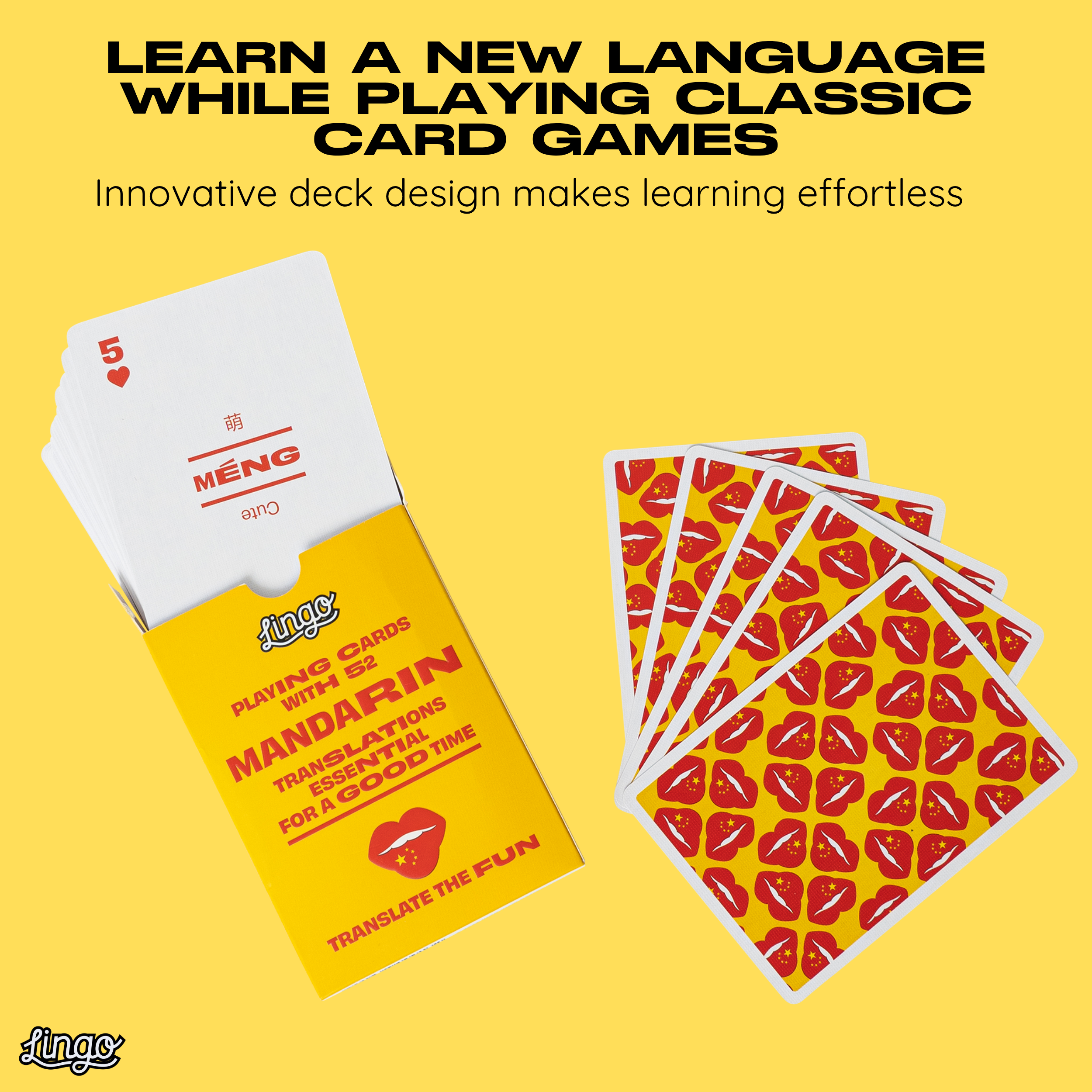 Lingo Playing Cards – wholesale Playing cards – Mandarin Travel Playing Cards4