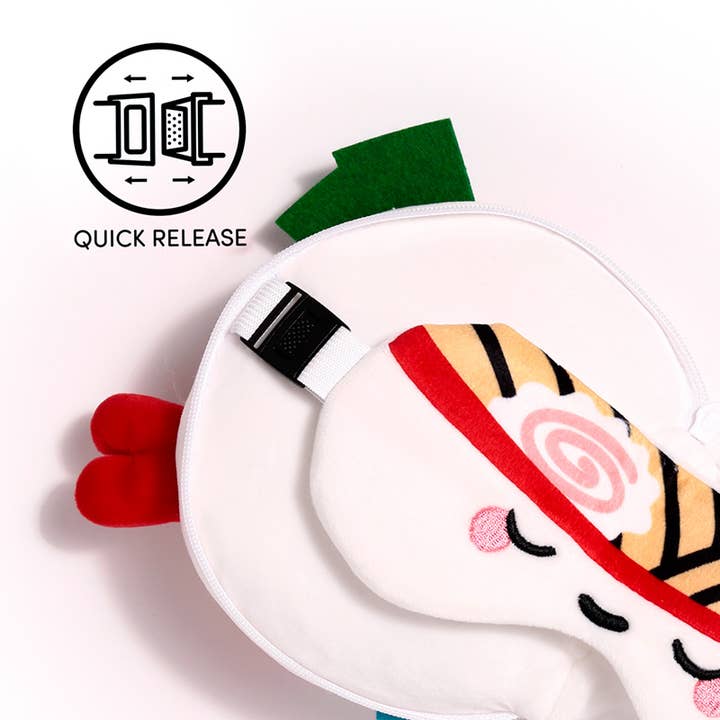 Puckator EU - Wholesale Travel Pillow - Relaxeazzz Foodiemals Nori the Ramen Bowl Travel Pillow4