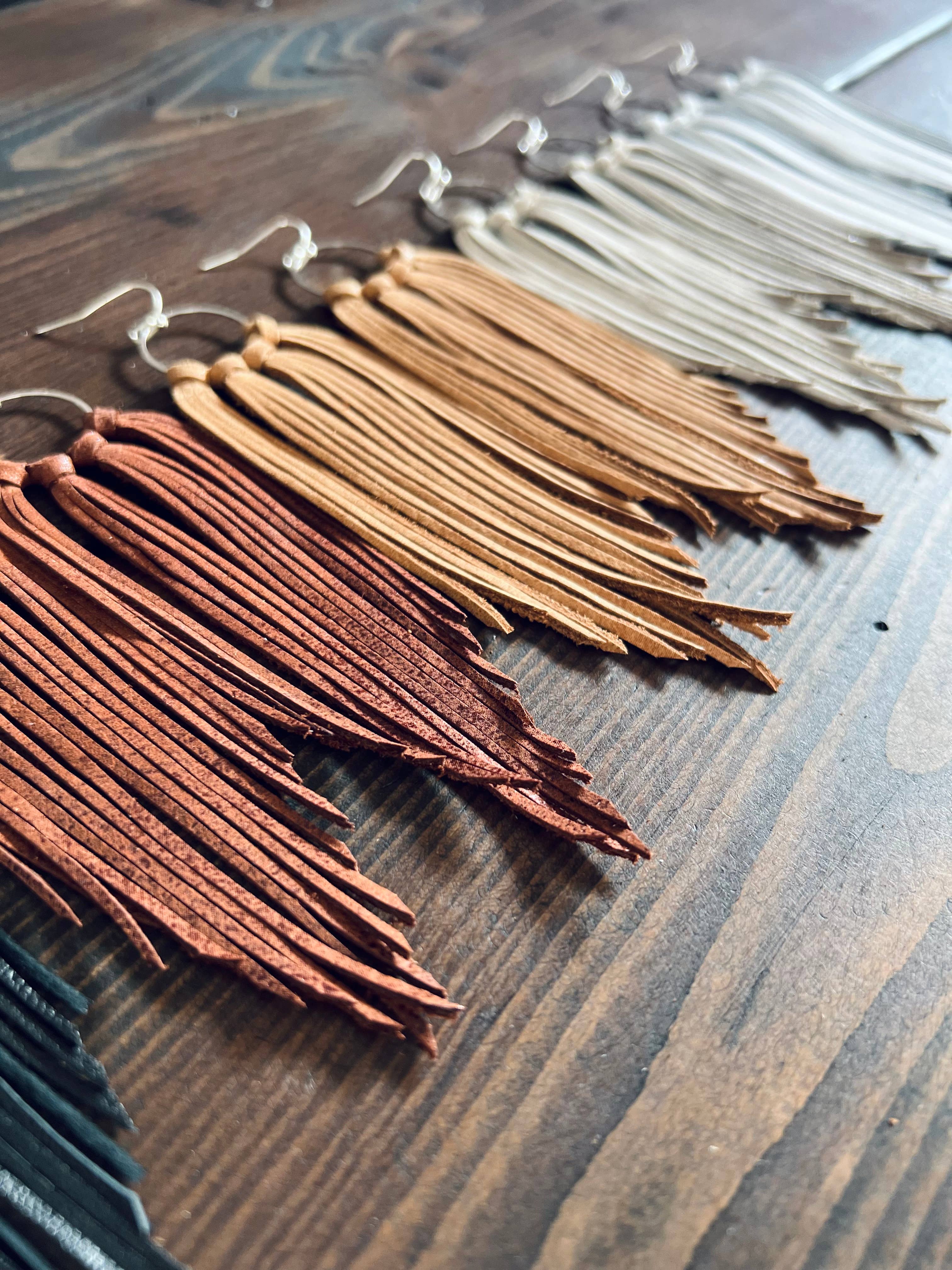 Fringed In Faith - Wholesale Tassel Earrings - Bozeman Fringe Earrings3