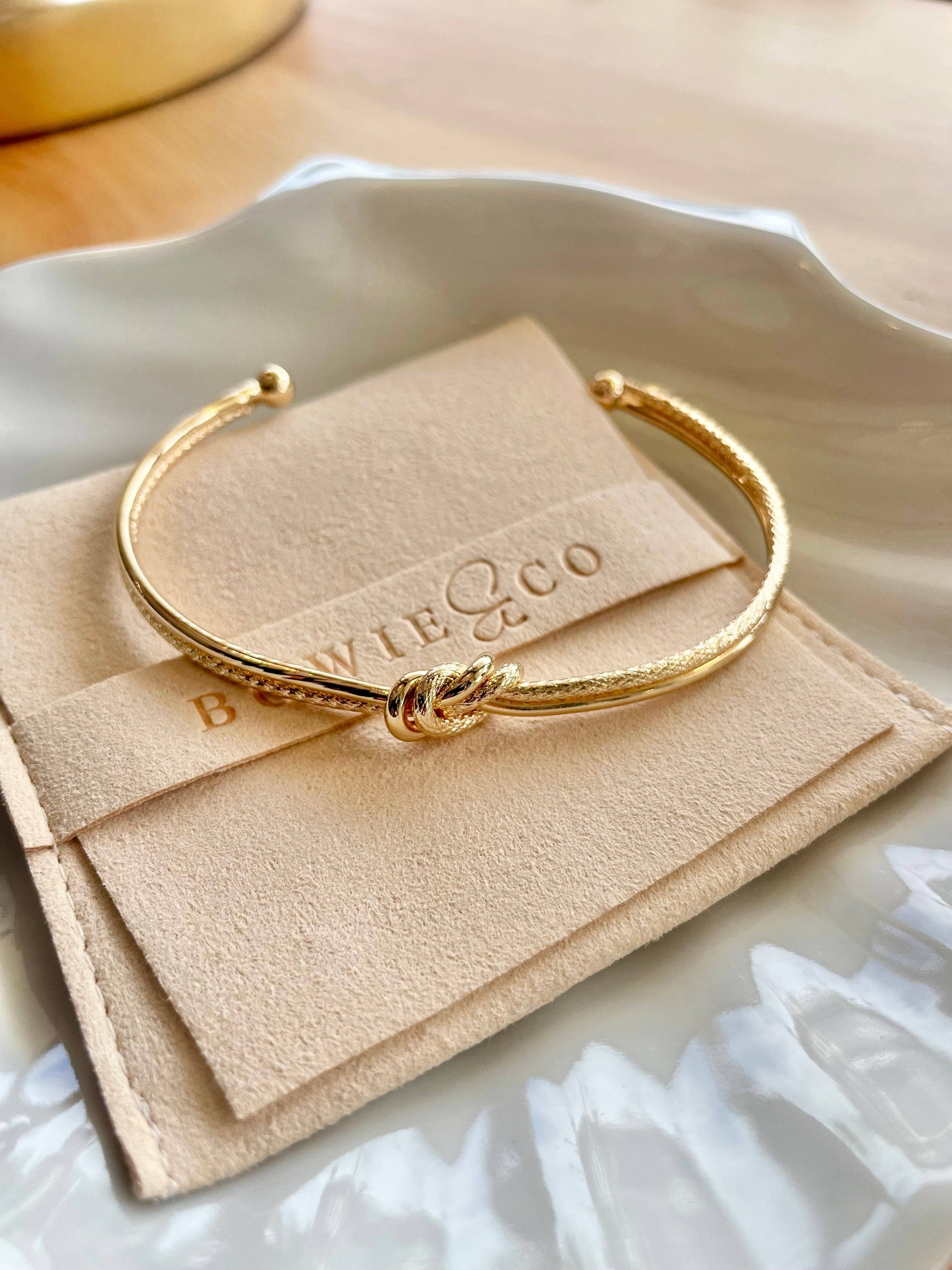 Bowie & Co - Vente Bracelet manchette - Bracelet à double nœud4