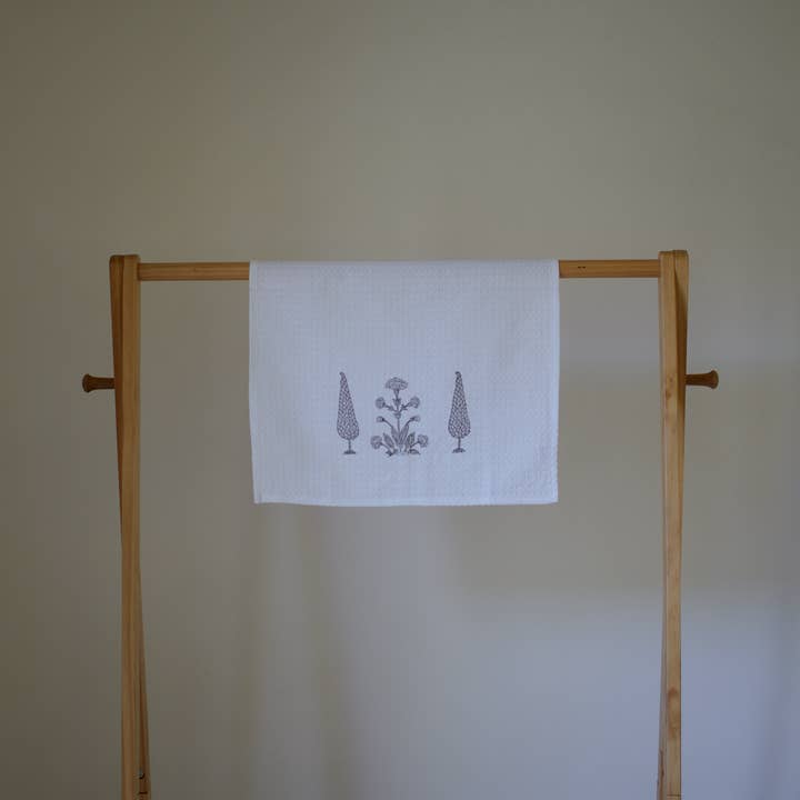 Ji | The Atelier - Wholesale Hand Towel - Marigold Hand Towel | Block Printed5