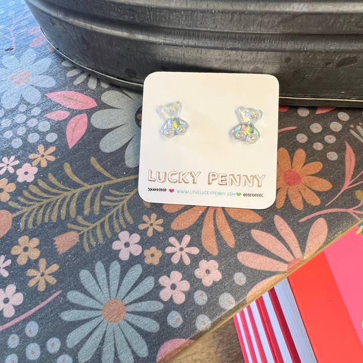 Lucky Penny - Wholesale Stud/Post Earrings - Gummy Bear Earring - Assorted6