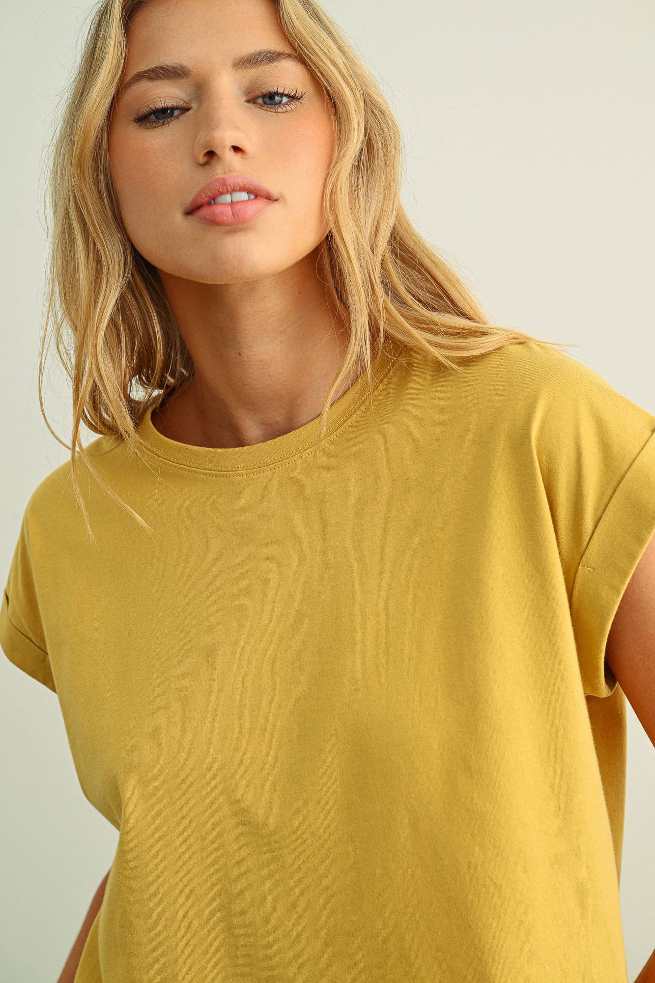 MIOU MUSE - Venta al por mayor Blusa - Mujer - Blusa de manga con puño y cuello redondo9