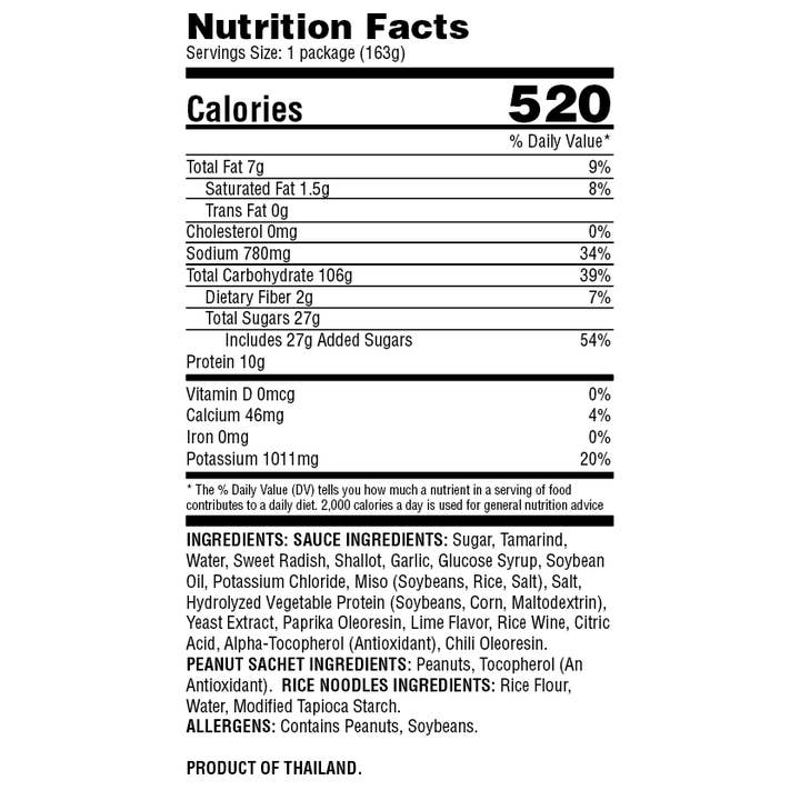 Andre Prost Inc. - Wholesale Shelf Stable Prepared Meal - A Taste of Thai-Pad Thai Noodles Quick Meal