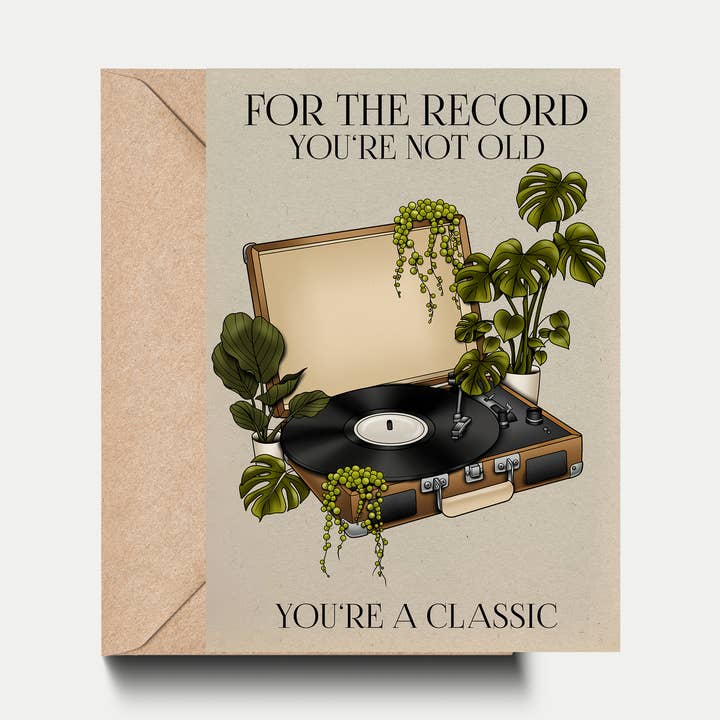 For the Record - Greeting Card for wholesale by Solid Gold / Naja-Marie Baumann
