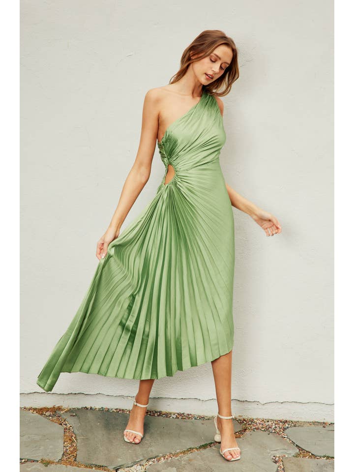 Dress Forum - Wholesale Dress - Women's - Olympia Asymmetrical Pleated Maxi Dress (1)8