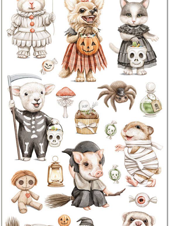 C265 Critter Halloween klistermärken för wholesale av Violette Stickers