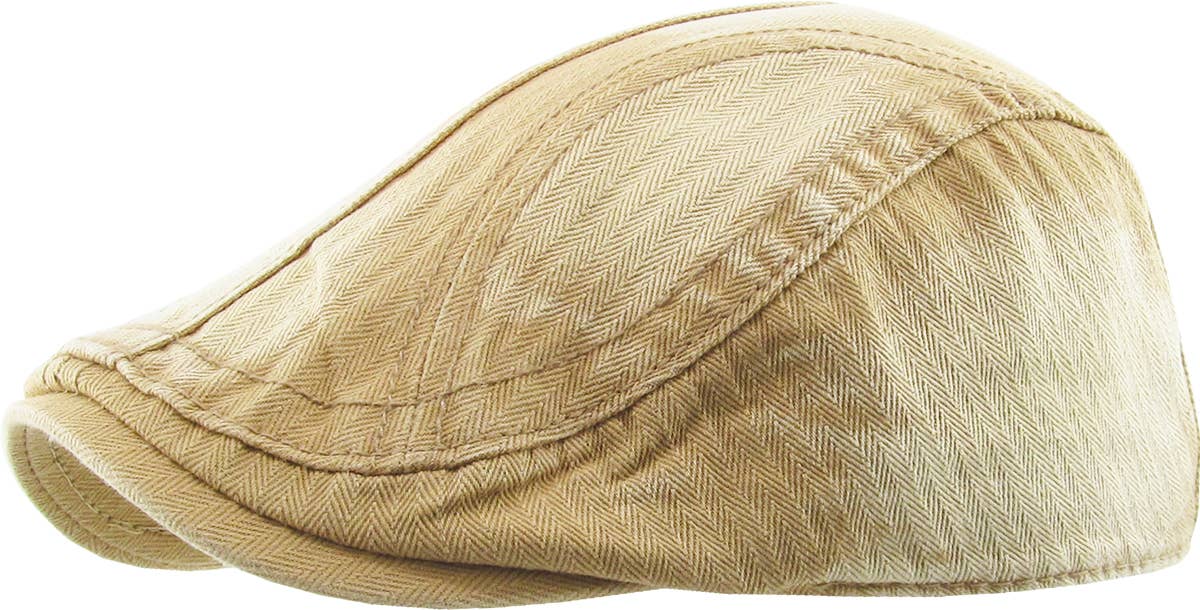 KBETHOS - Wholesale Newsboy/Schoolboy Hat - Men's - CLASSIC WASHED NEWSBOY IVY15