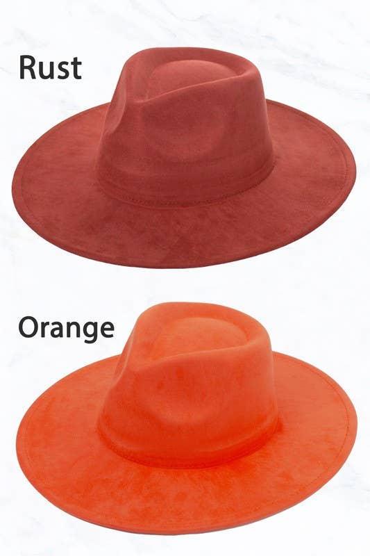 Suzie Q USA - Vendita all'ingrosso Fedora - Donna - Cappello Fedora in Camoscio con Ampie Tese e Corona a Goccia4