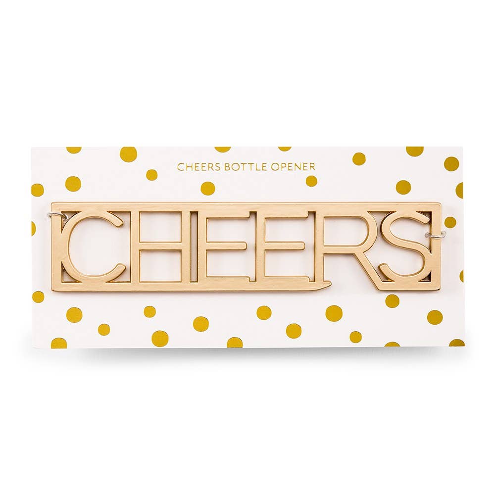 Weddingstar Inc. - Wholesale Party Favor - Gold CHEERS Bottle Opener Wedding Favor2