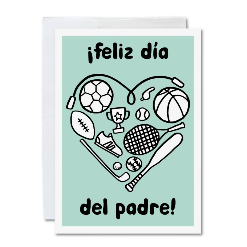 Calamari Inc. - Wholesale Father's Day Card - Color-In Spanish Father's Day Card Día del Padre, Sports0