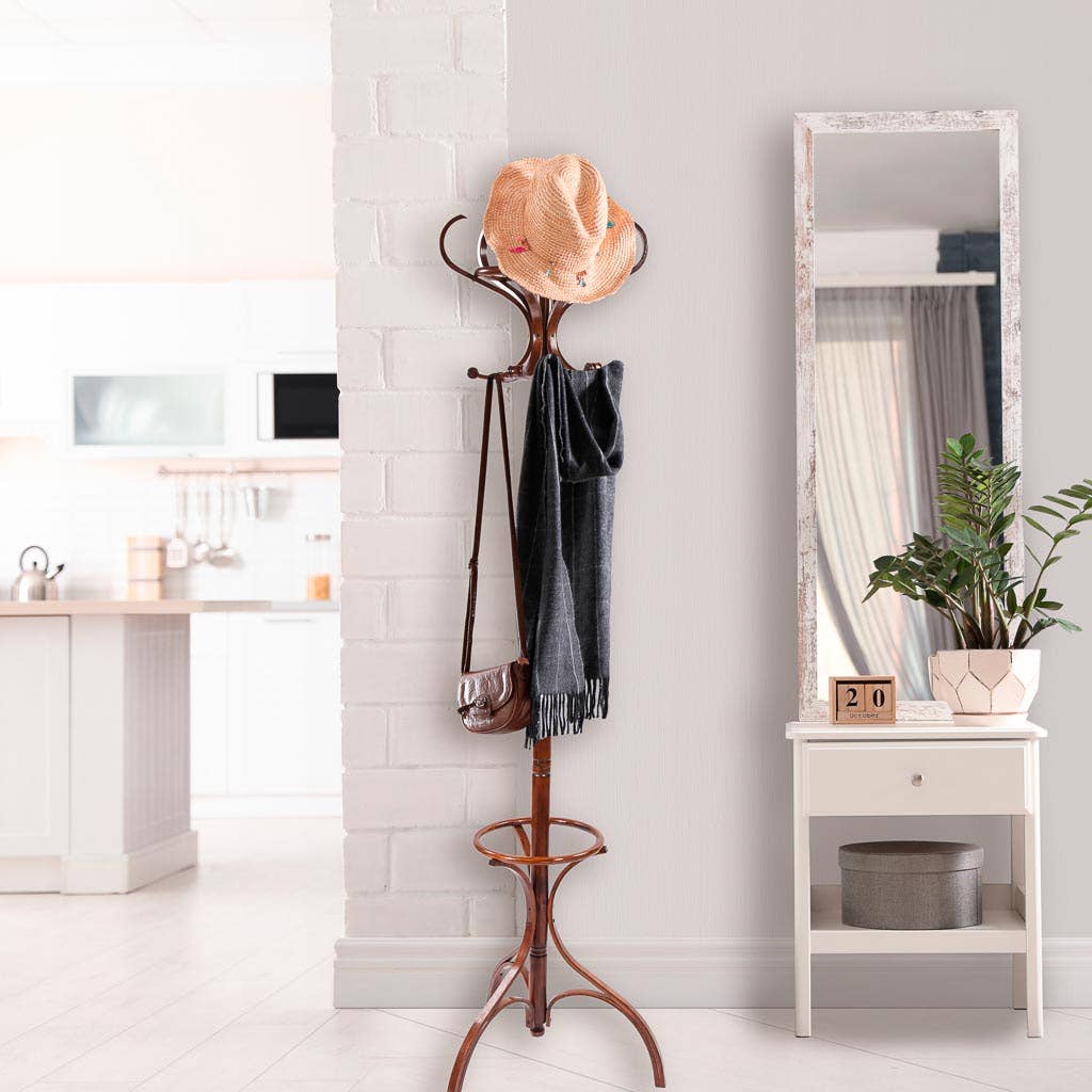 Creaciones Meng - Wholesale Free Standing Shelf - M.AVELLANA FOOT CLOTHES RACK KIT
 31 x 44 x 179 h cm1