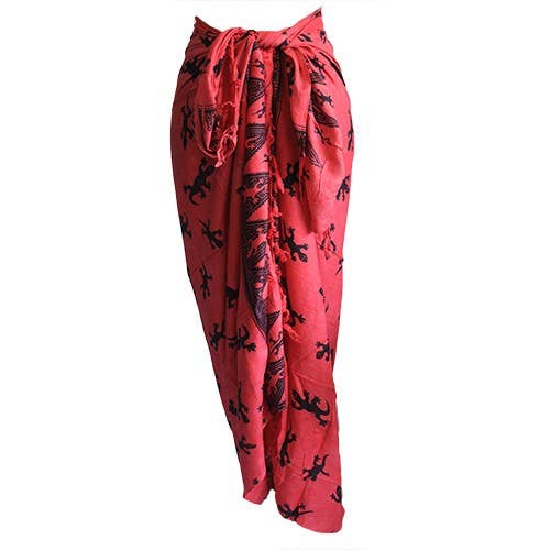 Bali Gecko Sarongs - Pink for wholesale by Ancient Wisdom