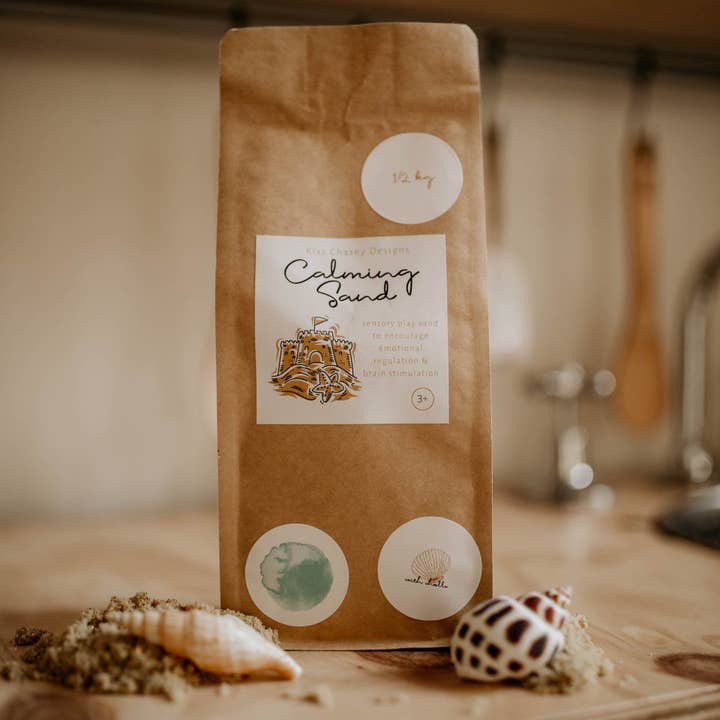 Calming Sand & Shell Kit for wholesale by Kiss Chasey Designs