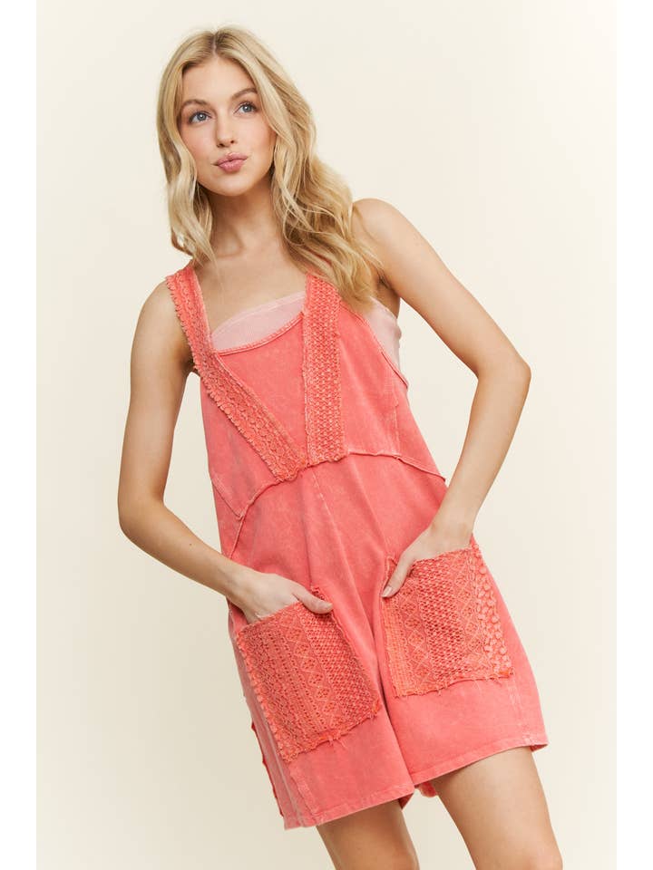 J.Her – Engroshandel Romper - Dame – Mineralvasket blonde boho forårsromper HR6404