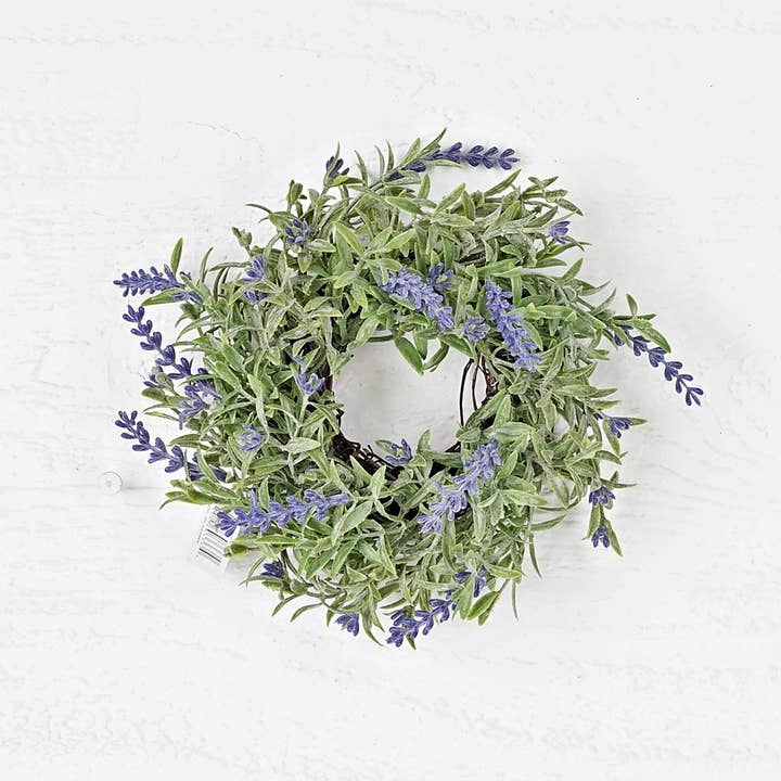 Holiday Depot Inc. - Wholesale Wreath - ISB69333- 8in English Lavender Wreath-