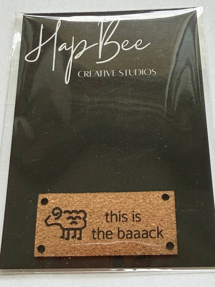 This is the Baaack tags for wholesale by HapBee Creative Studios