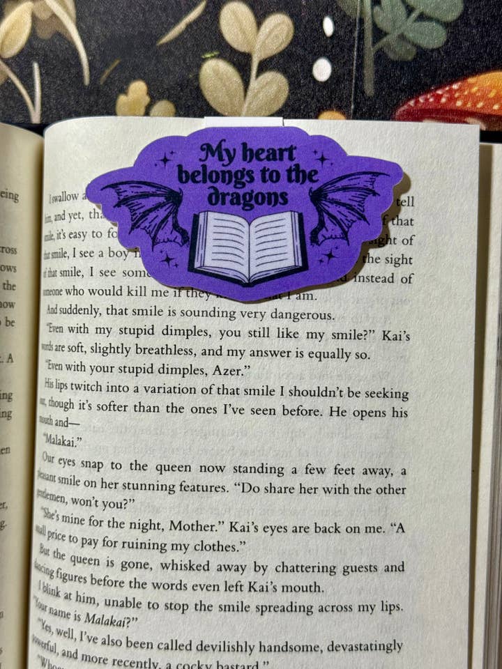 Marque-page magnétique cœur appartient pour la vente par Brinnvill Books