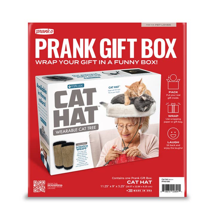 Prank Gift Box Cat Hat for wholesale by Prank-O