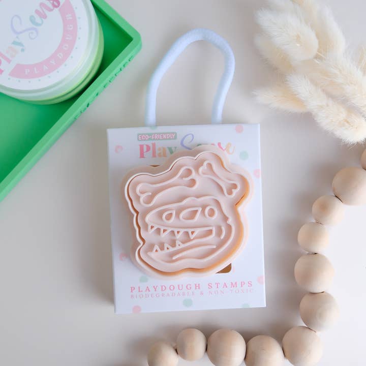 Play Sense - Wholesale Toy set – Kids - Eco Playdough Stamp | Dinosaurs