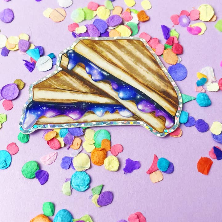 Galaxy Yums: Waterproof Vinyl Sticker for wholesale by A Little Spark