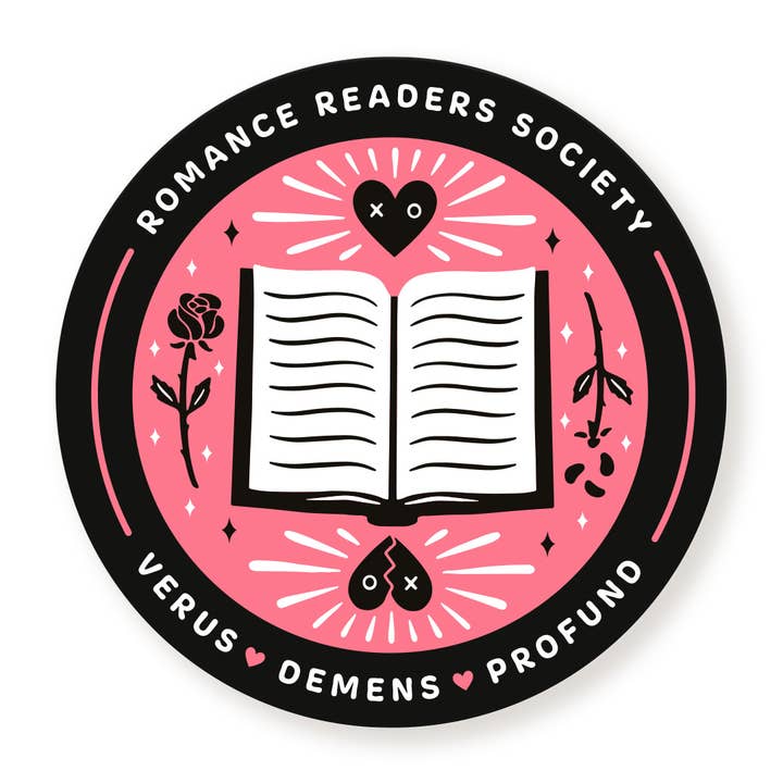 Romance Readers Society Vinyl Sticker for wholesale by A Fink & Ink