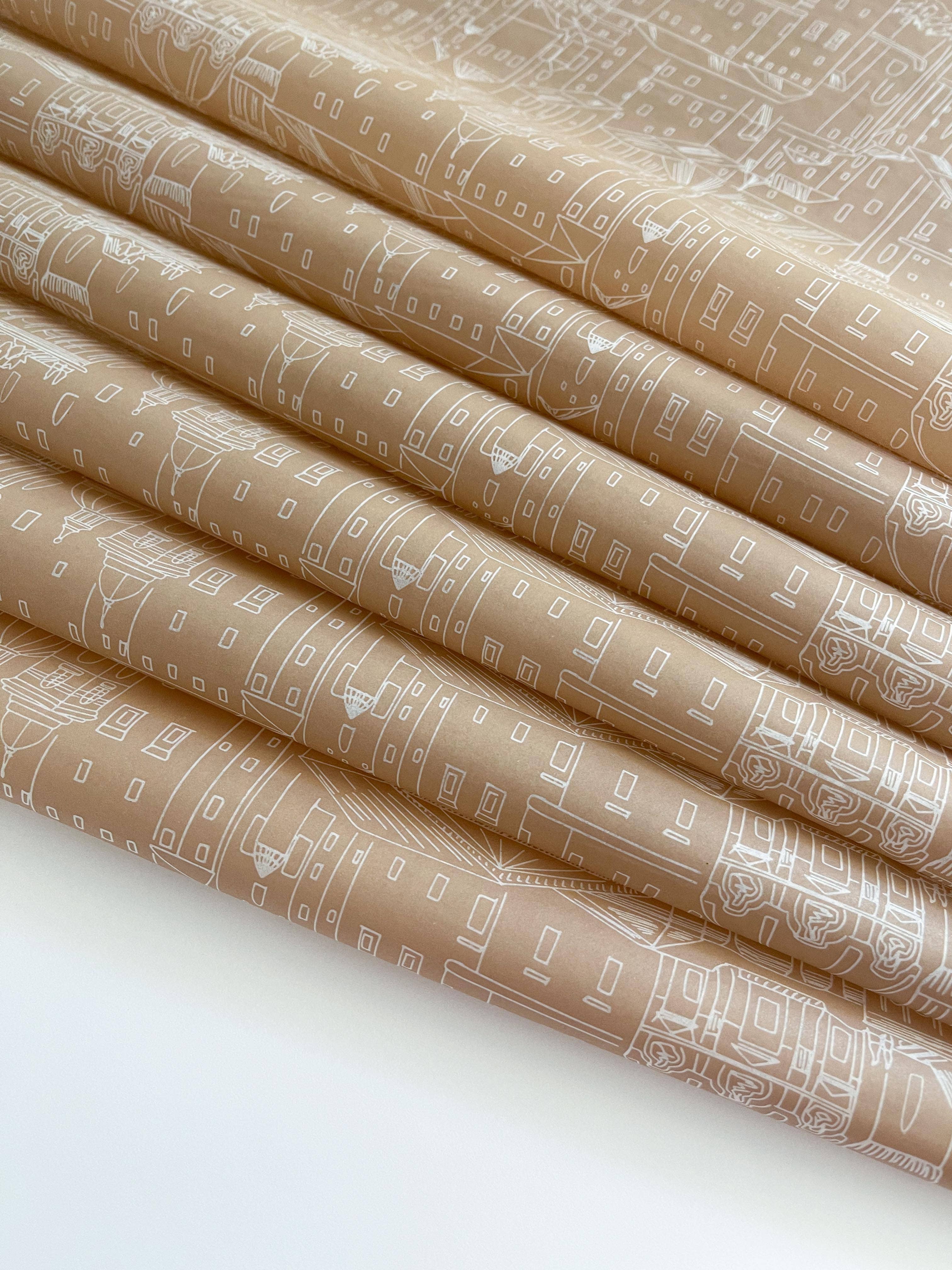 Sablewood Paper Company - Wholesale Tissue Paper - Terra Cotta City Tissue Paper – Pack of 66