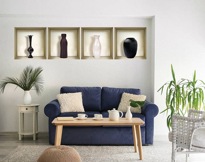 Mi Alma LLC – wholesale Wall Accent – 3D Niche Wall Art Decals - Set Of 4 | Easy To Apply, Stunning Decorative Stickers For Home And Office3