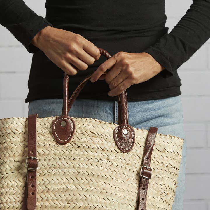 Verve Culture - Wholesale Backpack - Women's - Moroccan Shopping Basket Backpack