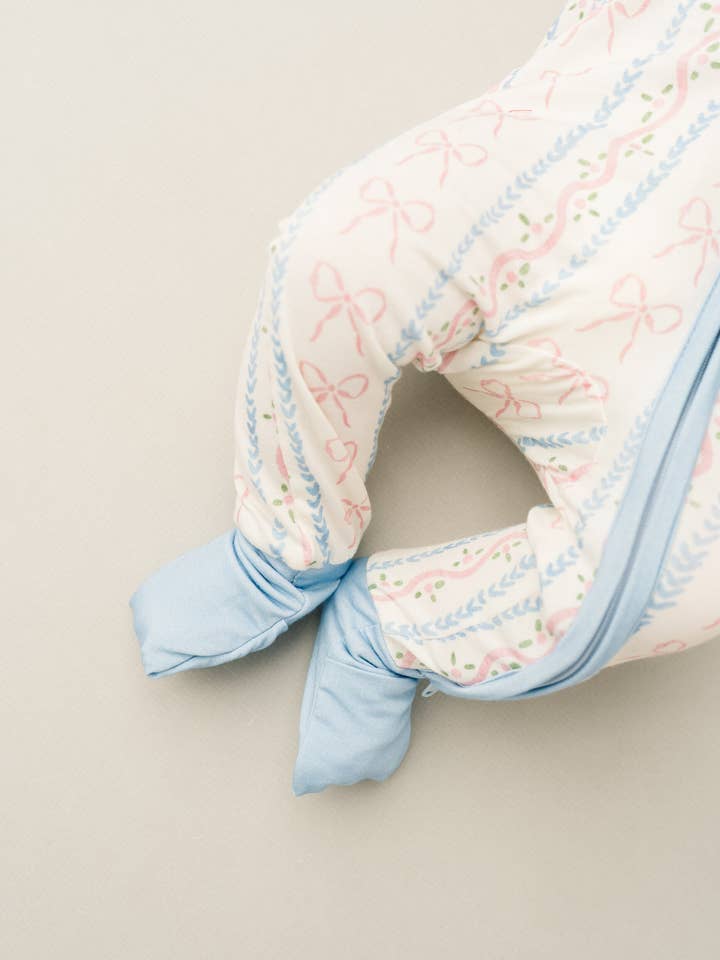 Little One Shop - Wholesale Sleepsuit - Baby - Dainty Bows Bamboo Sleeper7