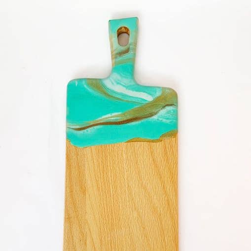 Fluid Life by Sharon - Wholesale Cutting Board - Long Cutting Board - Aqua1